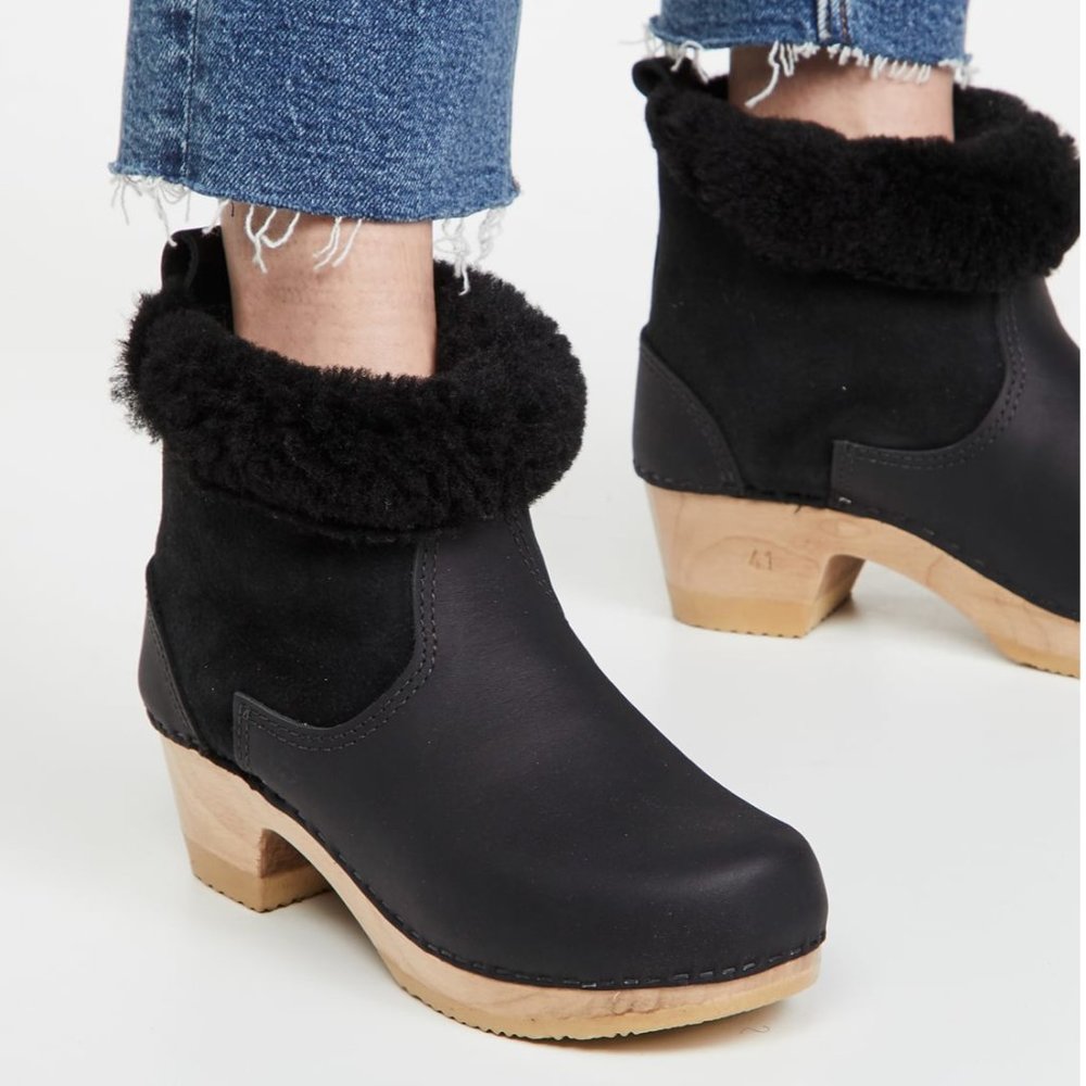 No. 6 Mid Heel Shearling Boots